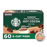 Starbucks Coffee K-Cup Pods, Naturally Flavored Hot Cocoa For Keurig Coffee Makers, 6 Boxes (60 Pods Total)