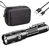 soonfire MX75 Military Grade Tactical Flashlights with Battery, 2530 Lumens - Ultra-Compact and Super Bright for Daily Carry, Work, Camping, Hiking - Ideal for Emergency and Law Enforcement Use