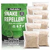 Pufado Snake Repellent for Yard Powerful, Outdoor Snake Away Repellent, Snakes Repellents for Outdoor Pet Safe, Yard Snake Out Repellant Effectively, Snake Repellant Outdoor and Home-8 Pouches