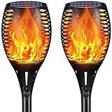YoungPower Landscape Solar Torch Lights, Waterproof Flickering Flames Torches Lights Outdoor Flame Lights Decoration Lighting Dusk to Dawn Auto On/Off Security Light for Deck Yard Driveway, 2P