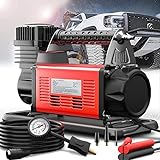 Gobege 12V Portable Air Compressor, 6.35CFM Car Tires Inflator, Car Air Compressor for Truck Tires Heavy Duty Max 150PSI, Stronger Cylinder Offroad Air Pump for 4x4 Suv Vehicle Rv