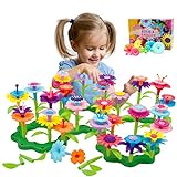 Byserten Gifts for 3-6 Year Old Girls Flower Garden Building Set 98 PCS Arts and Crafts for Girls 11 Colors Birthday Gifts Christmas