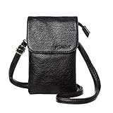 MINICAT Roomy Pockets Series Small Crossbody Bags Cell Phone Purse Wallet for Women(Black)