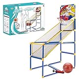 Liberty Imports Kids Arcade Basketball Hoop Shot Game Set - Indoor Sports Shooting System with Mini Hoop, Inflatable Ball and Pump