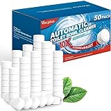 Vacplus Toilet Bowl Cleaners - 50 Pack, Powerful Toilet Cleaner for Descaling & Deodorizing, Automatic Toilet Bowl Cleaners with Bleach, Odor -Free Toilet Tank Cleaners, Household Toilet Cleaner