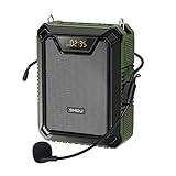 SHIDU Portable Bluetooth Voice Amplifier IPX5 Waterproof Voice Amplifier 18W Loud Speaker 2500mAh Large Capacity Rechargeable Battery PA Systems Speaker for Teachers,Classroom, Meetings and Outdoors