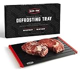 BLAZIN' THAW Defrosting Tray for Frozen Meat | 14” Large-Size | Aluminium Plate for Thawing Frozen Food | Natural Thawing Process | No Microwaves, No Cold/Warm Water Required |