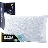 BETU Pillows - Cooling Pillow with Adjustable Loft - Shredded Memory Foam Pillow Perfect for Stomach, Back & Side Sleepers - Breathable Bamboo Bed Pillow Cover, CertiPUR-US Queen Size 1 Pack