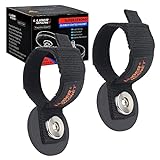 ULIBERMAGNET Strong Magnetic Storage Hooks,Heavy Duty Magnetic Garage Storage Tool Organizer,Extension Cord,Hose, Cable, Rope,Tools for Garage,Pick-up,RV and Workshop(2 Pack)
