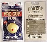 Aramith 2-1/4' Regulation Size Billiard/Pool Ball: Super Pro Cup Cue Ball with 6 Red Dots