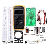 Digital Multimeter Learning Kit Portable Students DIY Electronic Production Training Kit AC/DC Voltage Current 9205A