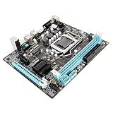 Desktop Motherboard, LGA 1155 CPU 2nd Gen Slot Dual Channel DDR3 Motherboard with 3 Phase Power, HD VGA Ouput, Micro ATX Motherboard for Gaming