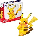 MEGA Pokémon Action Figure Building Toy Set for Kids, Jumbo Pikachu with 806 Pieces, 12 Inches Tall, Age 8+ Years Old Gift Idea