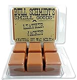 Bull Schmidt's Leather Jacket 6.4 oz Scented Wax Melts - Smells like a brand new WWII bomber jacket - 50+ hours of fragrance when melted in Scentsy or other tart warmer, Pack of 2