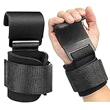 TOPOKO 2pc Weight Lifting Hooks Best Heavy Duty Lifting Wrist Straps Deadlift Straps Power Lifting Grips Weightlifting Gym Gloves