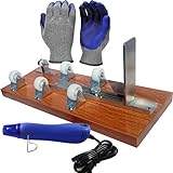 Glass Bottle Cutter, Upcycle EZ-Cut, Wine & Beer Bottle Cutting Machine Tool: Ultimate Kit + Heat Breaking Tool + Gloves + Sandpaper