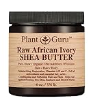 African Shea Butter Raw Unrefined 100% Pure Natural Organic Ivory Grade A - 4 oz - DIY Body Butters, Lotion, Cream, lip Balm & Soap Making Supplies, Eczema & Psoriasis Aid, Stretch Mark Product