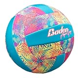 Baden | Aquagrip | Soft Neoprene Cover | Swimming Pool Volleyball | All Ages | Official Size 5 | Tropical Colors