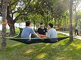 SAEWTINOR Large Hammocks-Portable Camping Hammock 2-4 Person Hommock for Family Tree Tent Thickening Breathable mesh Hammock 450lb Capacity Patented Product