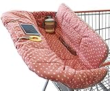 Suessie Shopping Cart Cover and High Chair Cover, Pink Dots