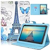 DETUOSI Universal 7 inch Tablet Case, 7.0 inch Tablet Cover, Protective Folio Leather Multi-angle Viewing Stand Case Shell【with 3 Card Slots】for All Kinds of 7.0-7.9 inch Android/iOS/Windows Tablet #3