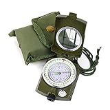 Sportneer Lensatic Military Compass, Compass for Easter Gifts, Baptism Gifts for Boys, Catholic Gifts for Men, Camping Survival Compass with Carry Bag for Hiking Hunting Outdoor
