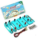 AOAUTO Kids Electricity Circuit Learning Kit,STEM Physics Science Electric Lab Experiments Learning Tool for Kids,Series Circuit & Parallel Circuit Learning