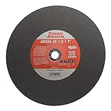 Virginia Abrasives 424-16114 - 10 Pack - 14'x1/8'x1' Cut-Off Wheel for Cutting Metal - Metal Cutting Wheel Blade - for Home Improvement Projects - Gas, Electric Chop Saws, High-Speed Saw Cutting Wheel