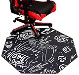 Blek Designs - (47” x 47”) Anti-Slip Gaming Chair Mat, Office Chair Mat for Hardwood Floor & Tile, Scratch Resistant Desk Chair Mat, Rug for Rolling Chair, Computer Chair Mat for Home Office, Pack-1