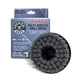 Chemical Guys ACC506 Light Duty Spinner Multi-Surface Drill Brush Attachment (Fits Any Standard Drill - Power Scrubber Removes Stains & Gently Cleans Upholstery, Fabric and Carpet), Gray