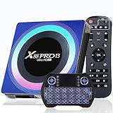 EASYTONE Android TV Box 13.0, 2023 Newest Android Box TV 4GB 64GB RK3528 Quad Core Support WIFI6 2.4/5.8G WiFi BT5.0 Ethernet 3D 8K/6K TV Box Android 13 with Mini Wireless Keyboard