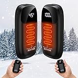 Hand Warmers Rechargeable 2 Pack,12000mAh High Capacity Electric Hand Warmer,Portable Pocket Heater with Digital Display,Great for Raynauds,Outdoor Sports,Hunting gear,Camping,Hiking,Golf,Office,Gifts