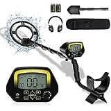 PalliPartners Metal Detector for Adults & Kids,Higher Accuracy Adjustable Waterproof Metal Detectors with Pinpoint & Disc ,10' Inch Search Great for Detecting Gold, Coin, Treasure Hunting - A3030
