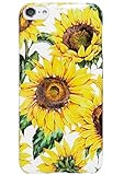 J.west iPod Touch 7th/6th/5th Generation Case,Soft Floral Design Sunflower Shockproof TPU Case Slim Fit iPod Touch 7 Case, Cute iPod Touch 6 / 5th Generation Case Cover