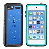 iPod 5 iPod 6 iPod 7 Waterproof Case, Re-Sport Shockproof Dirtproof Snowproof Full-Body Protective Case Cover Built-in Screen Protector Compatible iPod Touch 5th/6th/7th (Blue)