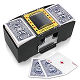 BlokWRX Automatic Card Shuffler, Battery Operated Card Dealer Machine, Electric Casino Card Shuffler, Playing Card Shuffler for Home Card Game,Travel