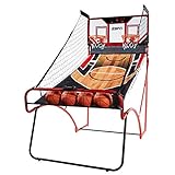 ESPN EZ Fold 2 player Basketball Game with Polycarbonate Backboard and LED Scoring