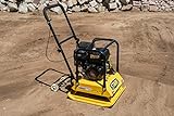 Stark USA 6.5HP Plate Compactor 21 x 21 inch Plate Gas-Powered 196cc Vibratory Plate Construction Concrete Tamper Machine Power Paver
