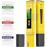 Digital pH Meter, pH Meter for Water, 0-14 pH Measurement Range pH Tester, 0.01 High Precision Water Quality Tester with ATC for Drinking Water Pool