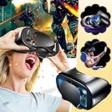 VR Headset for Phones - Upgraded Virtual Reality Glasses Helmets with Wireless Headset Goggles, Wireless Bluetooth Vr Glasses for Max Movies,Games for Android/iOS