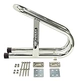 Pit Posse 11-018 Motorcycle Universal Removable Wheel Chock - Chrome Color - 5 Year Warranty (3 1/2' Wide)- Motorcycle Accessories - Easy-to-Install