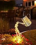 Solar-Outdoor-Lights for Yard, Solar-Watering-Can with Cascading-Lights, Solar-Garden-Lights for Patio-Garden-Decor, Solar-Pathway-Lights Outdoor-Decor For Holiday-Festival- Halloween-Christmas, etc