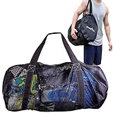 Athletico Mesh Dive Duffel Bag for Scuba or Snorkeling - XL Mesh Travel Duffle for Scuba Diving and Snorkeling Gear & Equipment - Dry Bag Holds Mask, Fins, Snorkel, and More