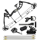 CXP Compound Bow and Arrow for Adults and Teens – Hunting Bow - Fully Adjustable for Men, Women, and Youth 30-70 LBS, 23.5-30.5” - 320 FPS Speed – 5-Pin Sight and Quiver - Right