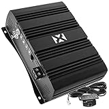 NVX XAD12 1500W RMS 1-OHM Stable Full Bridge Class D High Power Competition Monoblock Car Audio MOSFET Amplifier with Remote Subwoofer Level Control