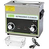 Commercial Ultrasonic Cleaner 3L, ONEZILI 120W Sonic Carburetor Cleaner with Heater for Cleaning Jewelry, Glasses, Circuit Board, Parts, Tattoo Equipment, Fuel Injector, Brass, etc