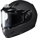 HJC Helmets Solid Youth Boys CL-Y Sport Racing Snowmobile Helmet - Matte Black/Medium