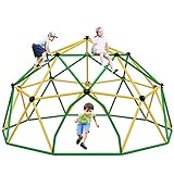 Merax 12FT Climbing Dome, Outdoor Dome Climber for Kids 3-10 Supporting 1000 lbs, Easy Assembly Playground Jungle Gym Backyard Play Equipment (12FT Climbing Dome)