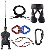 DASKING Upgraded Version Heavy Yoga Bungee Rope Resistance Belt Bungee Workout Training Tool Equipment for Home Gym Yoga (Weight Class -1)