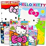 Hello Kitty Coloring & Activity Book Super Set - 4 Hello Kitty Coloring Books, Crayons Bundle With 50 Hello Kitty Stickers and More (Hello Kitty Party Pack)